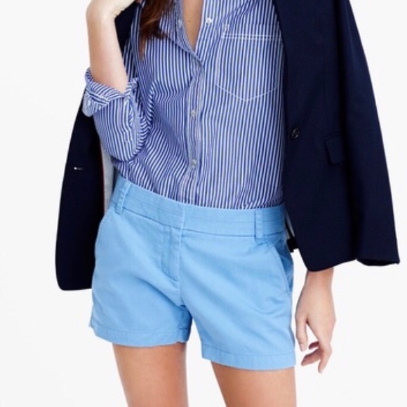 J. Crew Pants - J Crew | Classic Chino 4” Shorts Blue Size 6 NWT